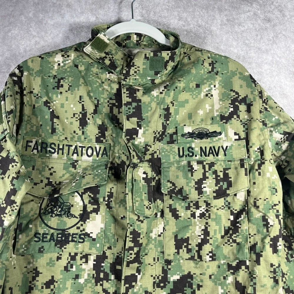 US Navy Blouse NWU Type III Working Uniform Men Small XShort Jacket Digital Camo - Picture 2 of 8
